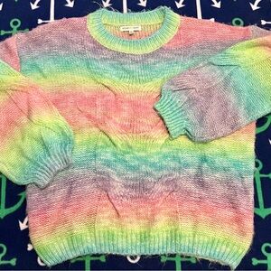 Rainbow jrs crewneck sweater